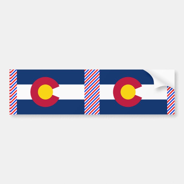 Adesivo Para Carro Bandeira de Colorado (Frente)