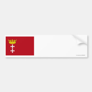 Adesivo Para Carro Bandeira de Danzig - de Gdansk