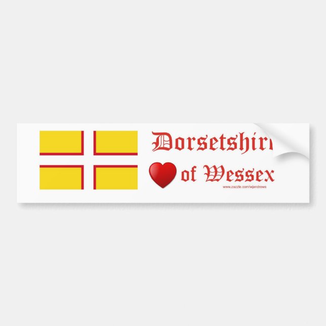 Adesivo Para Carro Bandeira de Dorset (Frente)