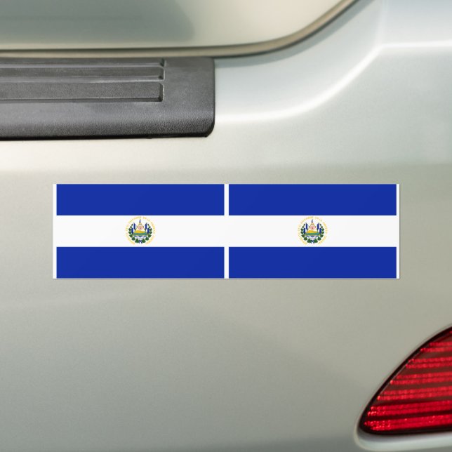 Adesivo Para Carro Bandeira de El Salvador (No carro)