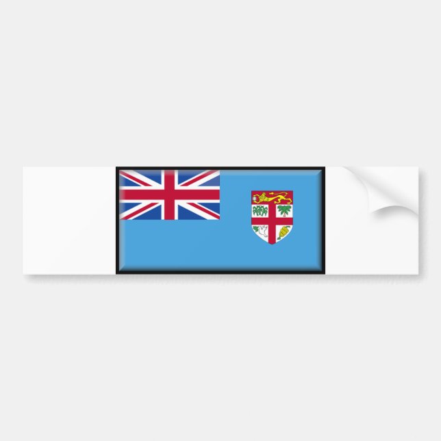 Adesivo Para Carro Bandeira de Fiji (Frente)