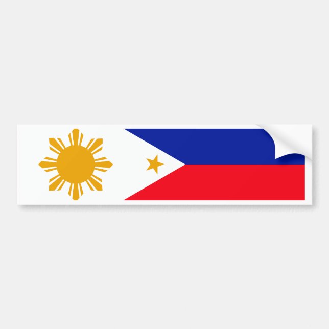 Adesivo Para Carro Bandeira de Filipinas (Frente)