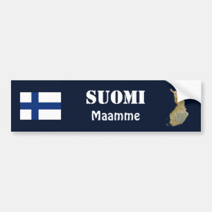Adesivo Para Carro Bandeira de Finlandia + Autocolante no vidro