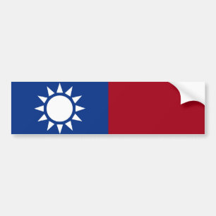 Adesivo Para Carro Bandeira de Formosa a República da China