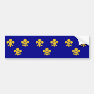 Adesivo Para Carro Bandeira de France medieval, France
