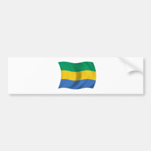 Adesivo Para Carro Bandeira de Gabon