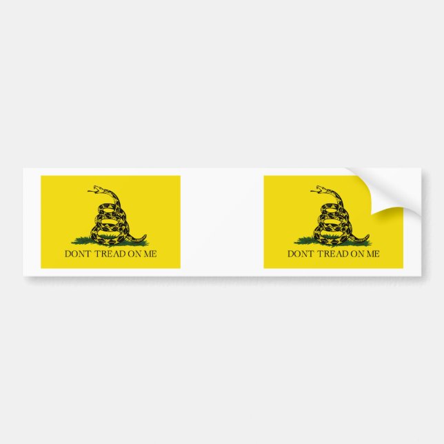 Adesivo Para Carro Bandeira de Gadsden (Frente)