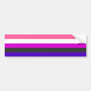 Adesivo Para Carro Bandeira de Genderfluid