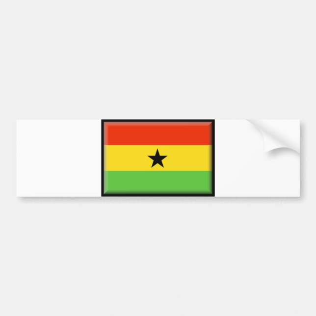 Adesivo Para Carro Bandeira de Ghana (Frente)