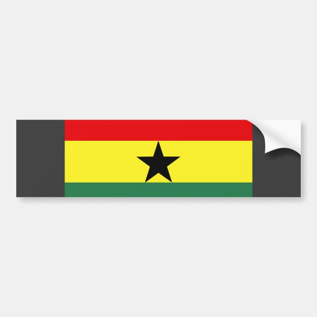 Adesivo Para Carro Bandeira de Ghana (Frente)