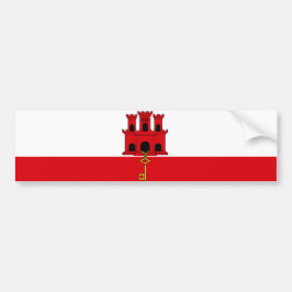 Adesivo Para Carro Bandeira de Gibraltar
