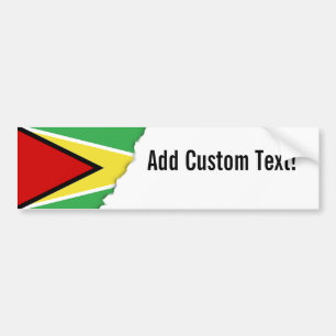 Adesivo Para Carro Bandeira de Guyana