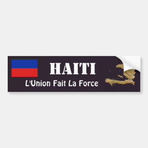 Adesivo Para Carro Bandeira de Haiti + Autocolante no vidro traseiro