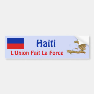 Adesivo Para Carro Bandeira de Haiti e autocolante no vidro traseiro