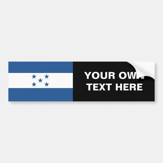 Adesivo Para Carro Bandeira de Honduras (Frente)