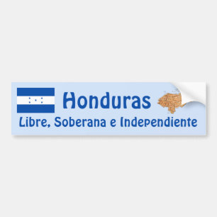 Adesivo Para Carro Bandeira de Honduras e autocolante no vidro