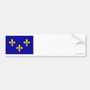 Adesivo Para Carro Bandeira de Île-de-France
