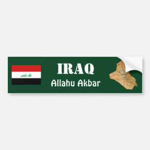 Adesivo Para Carro Bandeira de Iraque + Autocolante no vidro traseiro