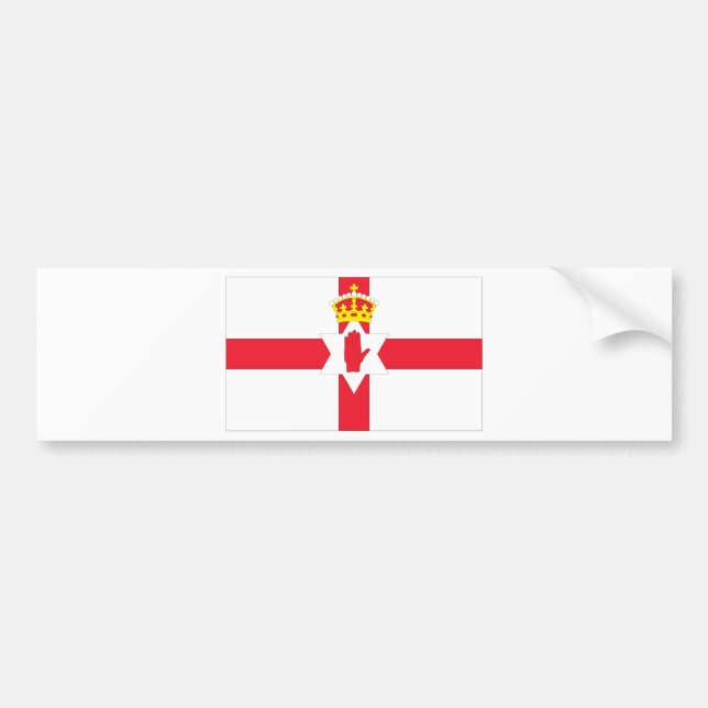 Adesivo Para Carro Bandeira de Irlanda do Norte (Frente)