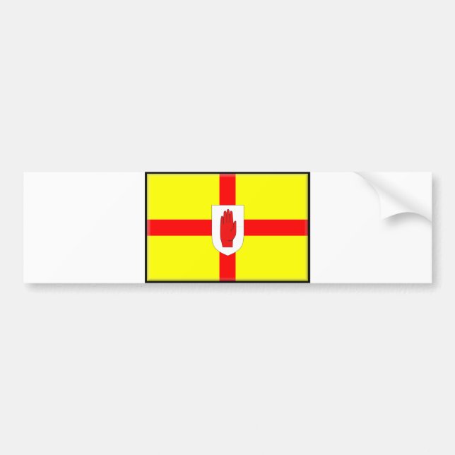 Adesivo Para Carro Bandeira de Irlanda do Norte (Ulster) (Frente)