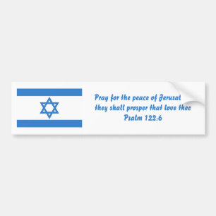 Adesivo Para Carro Bandeira de Israel,