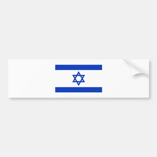 Adesivo Para Carro Bandeira de Israel (Frente)