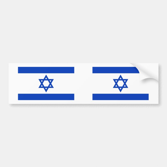 Adesivo Para Carro Bandeira de Israel (Frente)