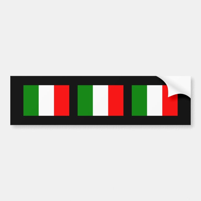 Adesivo Para Carro Bandeira de Italia (Frente)