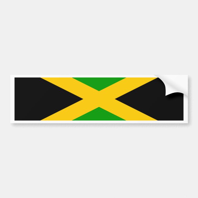 Adesivo Para Carro Bandeira de Jamaica (Frente)