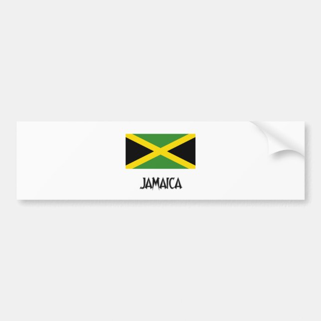 Adesivo Para Carro Bandeira de Jamaica (Frente)