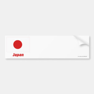 Adesivo Para Carro Bandeira de Japão com nome