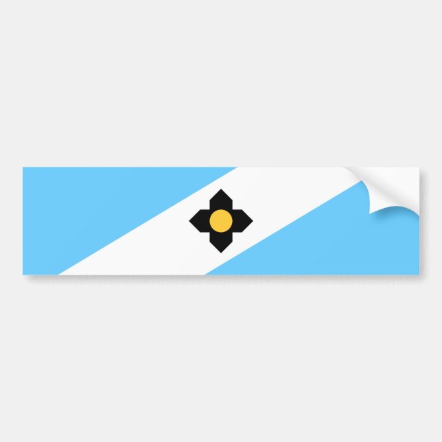 Adesivo Para Carro Bandeira de Madison (Wisconsin) (Frente)