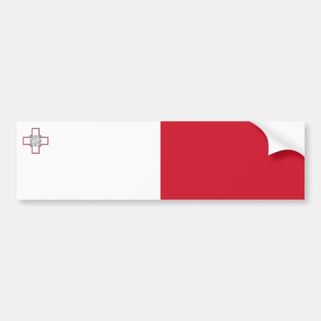 Adesivo Para Carro Bandeira de Malta (Frente)