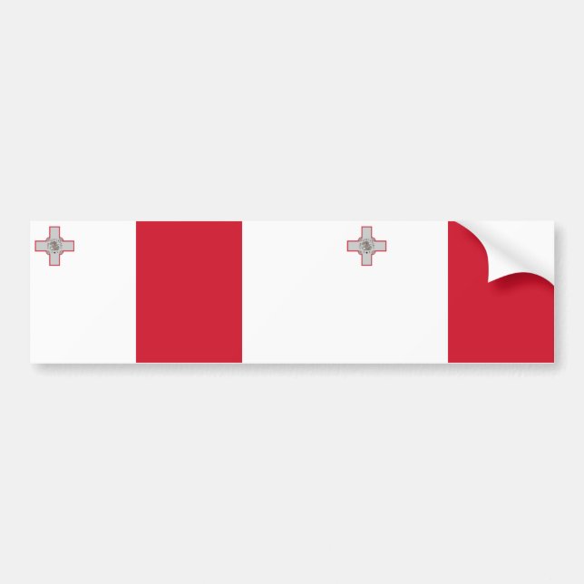 Adesivo Para Carro Bandeira de Malta (Frente)