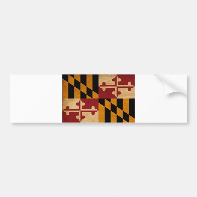 Adesivo Para Carro Bandeira de Maryland (Frente)