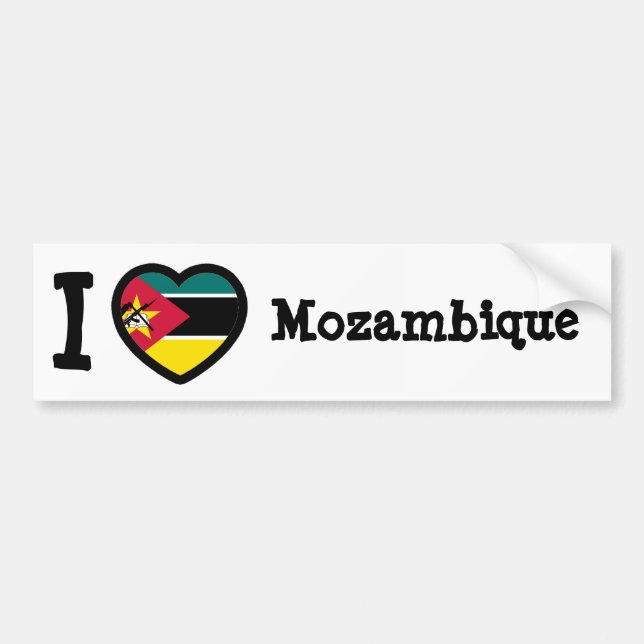 Adesivo Para Carro Bandeira de Moçambique (Frente)
