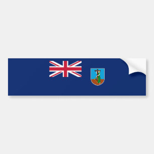 Adesivo Para Carro Bandeira de Montserrat