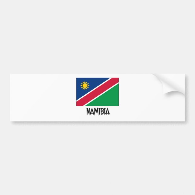 Adesivo Para Carro Bandeira de Namíbia (Frente)
