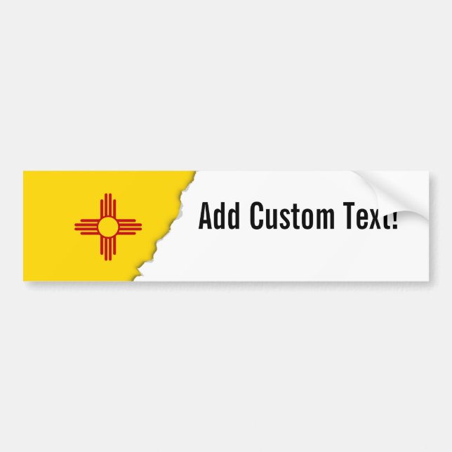 Adesivo Para Carro Bandeira de New mexico (Frente)