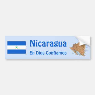 Adesivo Para Carro Bandeira de Nicarágua e autocolante no vidro