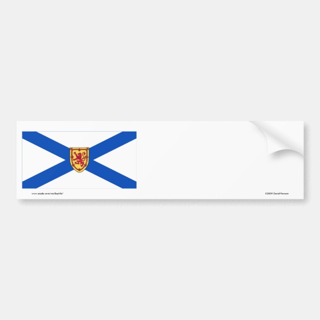 Adesivo Para Carro Bandeira de Nova Escócia, Canadá (Frente)
