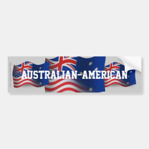 Adesivo Para Carro Bandeira de ondulação Australiano-Americana
