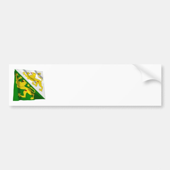 Adesivo Para Carro Bandeira de ondulação de Thurgau (Frente)