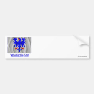 Adesivo Para Carro Bandeira de ondulação do län de Värmlands com