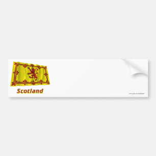 Adesivo Para Carro Bandeira de ondulação do leão de Scotland com n