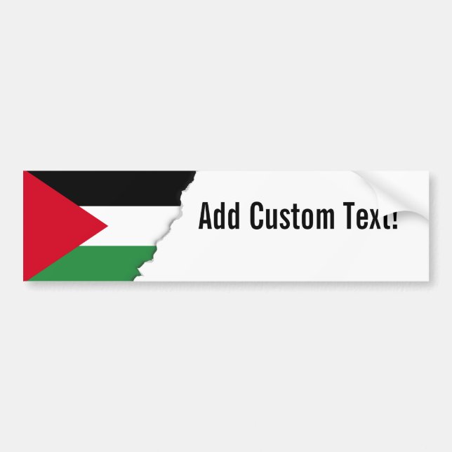 Adesivo Para Carro Bandeira de Palestina (Frente)