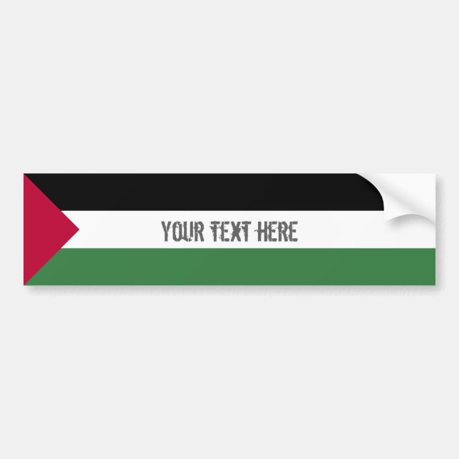 Adesivo Para Carro Bandeira de Palestina (Frente)