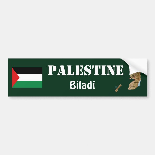 Adesivo Para Carro Bandeira de Palestina + Autocolante no vidro (Frente)