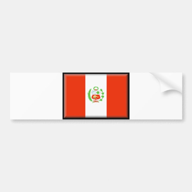 Adesivo Para Carro Bandeira de Peru (Frente)