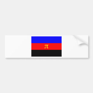 Adesivo Para Carro Bandeira de Polyamory -- Cor do Pi 3